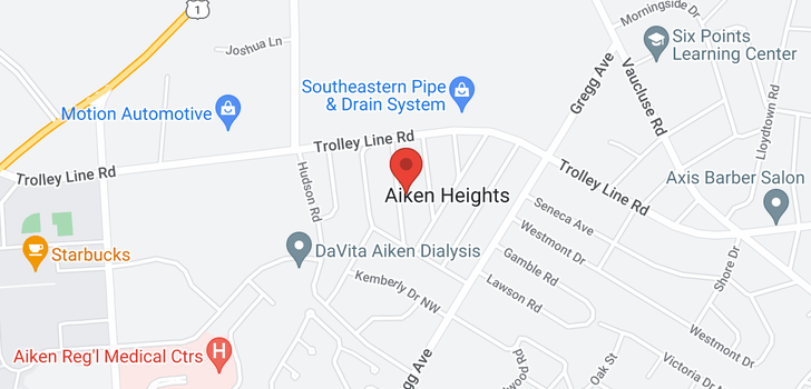map of 114 Kenmont Street, Aiken, SC 29801